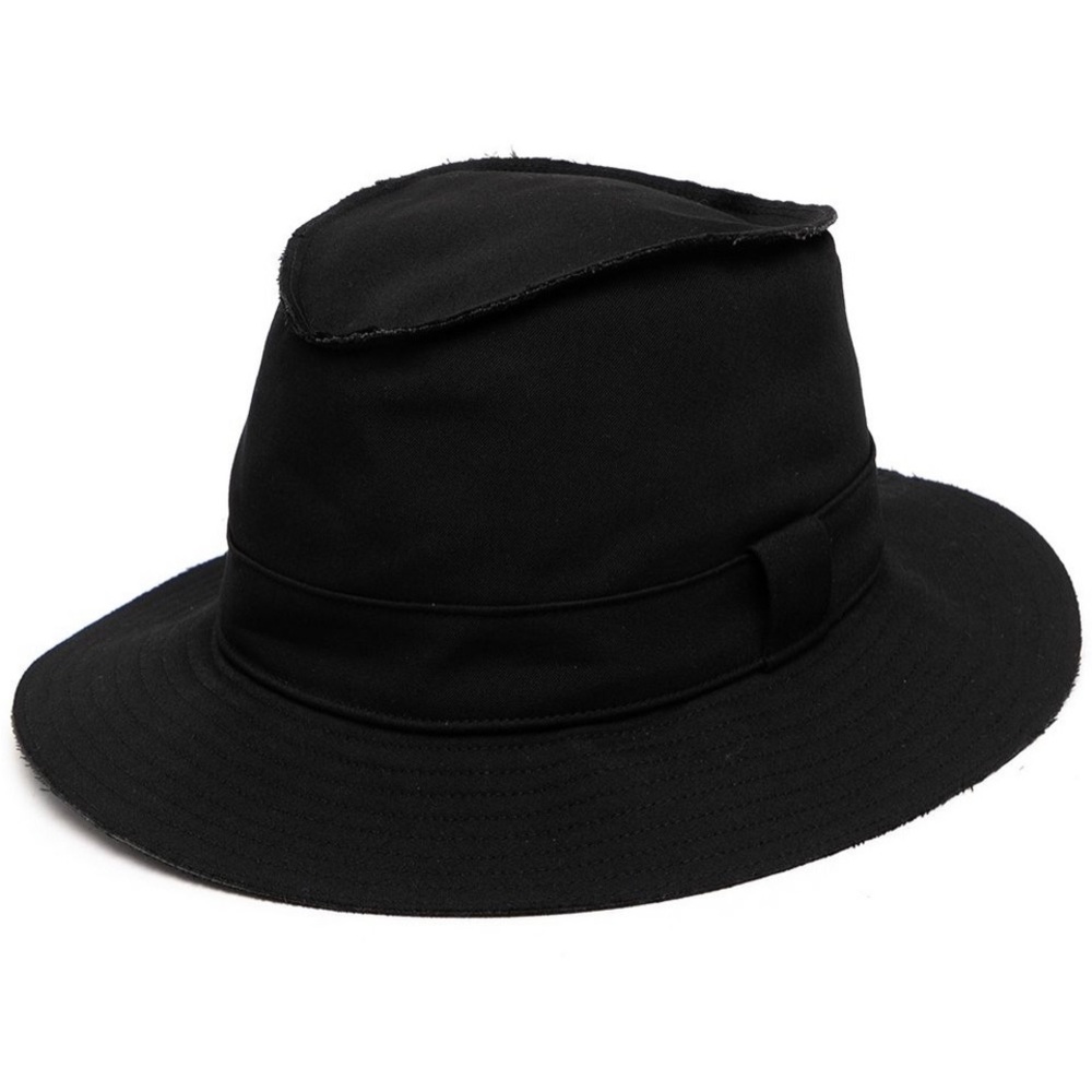 Distressed Hem Wool Trilby from the Yohji Yamamoto POUR HOMME Spring 21’